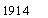 Text Box: 1914