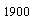 Text Box: 1900