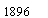 Text Box: 1896