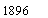 Text Box: 1896